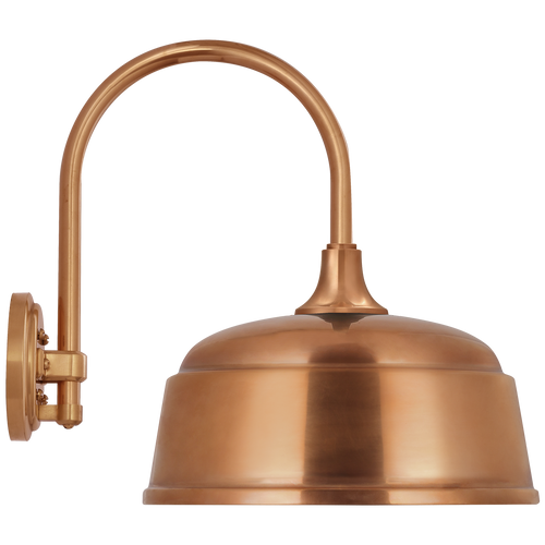 Academy 11" Arched Mack Barn Light | Soft Copper | 12.5 | 12.5" Soft Copper Rockhouse Shade