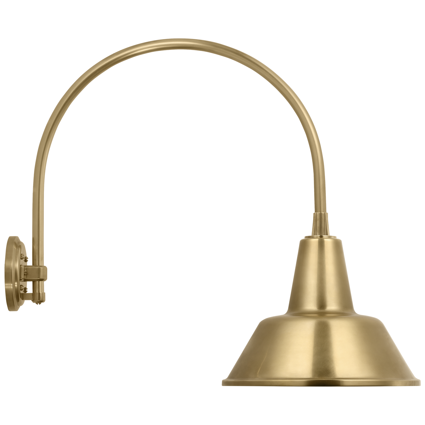 Academy 19.5" Arched Mack Barn Light | Hand-Rubbed Antique Brass | 12.5 | 12.5" Hand-Rubbed Antique Brass Bowers Shade
