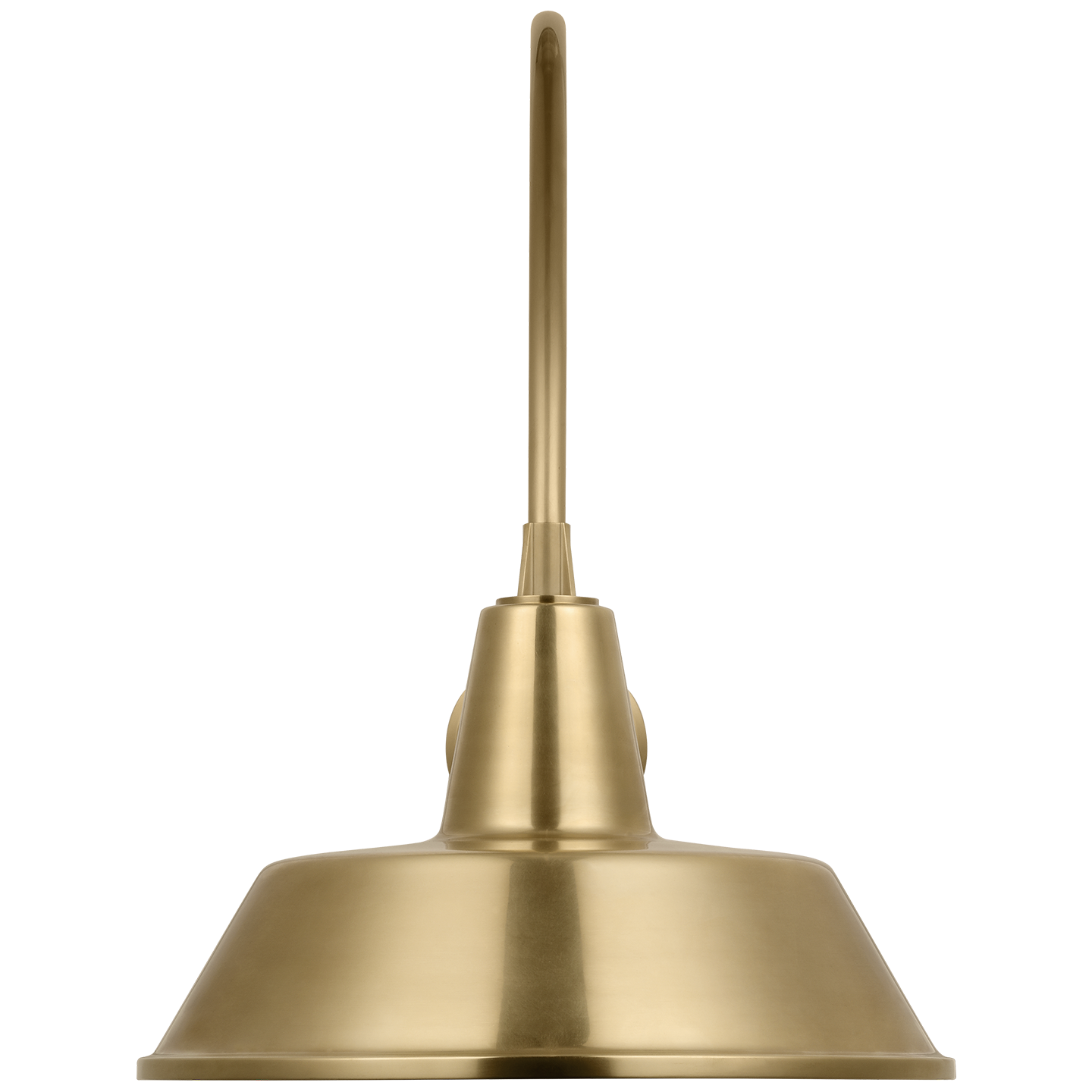 Academy 19.5" Arched Mack Barn Light | Hand-Rubbed Antique Brass | 16 | 16" Hand-Rubbed Antique Brass Bowers Shade