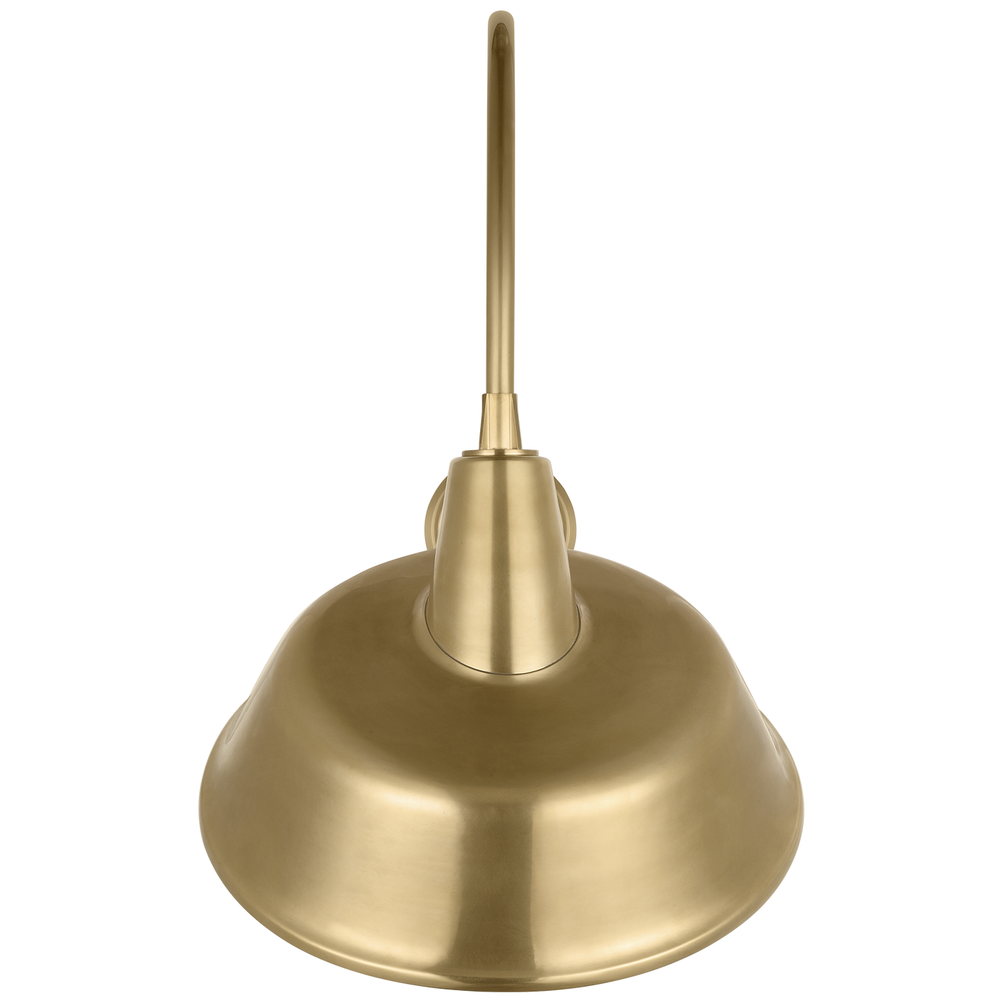 Academy 19.5" Arched Mack Barn Light | Hand-Rubbed Antique Brass | 16 | 16" Hand-Rubbed Antique Brass Tilted Bowers Shade