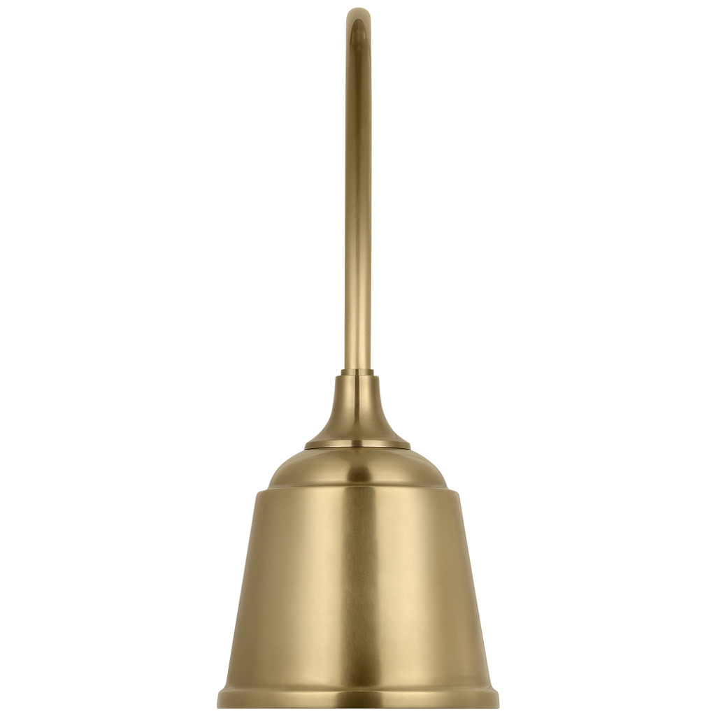 Academy 19.5" Arched Mack Barn Light | Hand-Rubbed Antique Brass | 8 | 8" Hand-Rubbed Antique Brass Rockhouse Shade