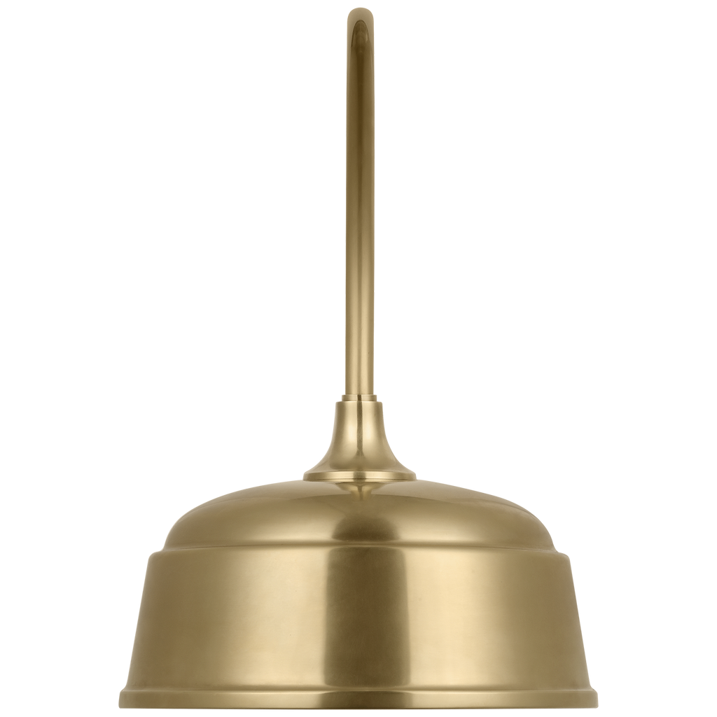 Academy 19.5" Arched Mack Barn Light | Hand-Rubbed Antique Brass | 12.5 | 12.5" Hand-Rubbed Antique Brass Rockhouse Shade