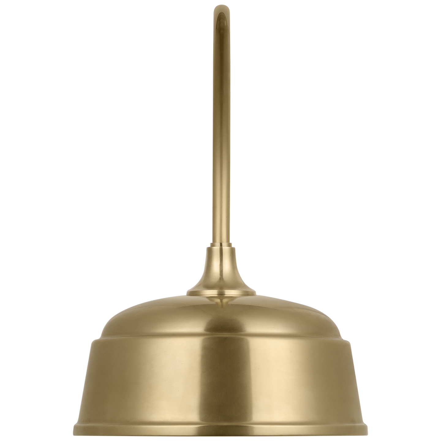 Academy 19.5" Arched Mack Barn Light | Hand-Rubbed Antique Brass | 12.5 | 12.5" Hand-Rubbed Antique Brass Rockhouse Shade