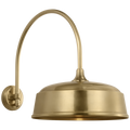 Academy 19.5" Arched Mack Barn Light | Hand-Rubbed Antique Brass | 16 | 16" Hand-Rubbed Antique Brass Rockhouse Shade