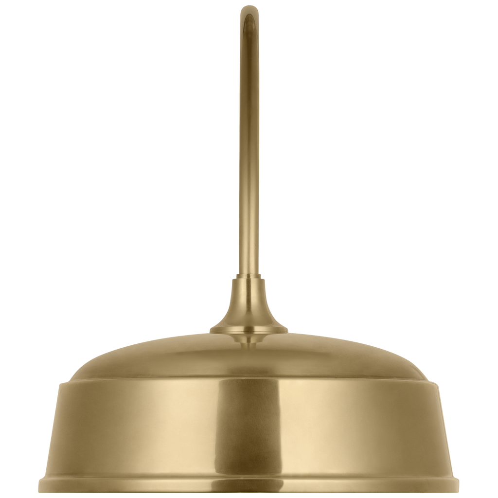 Academy 19.5" Arched Mack Barn Light | Hand-Rubbed Antique Brass | 16 | 16" Hand-Rubbed Antique Brass Rockhouse Shade