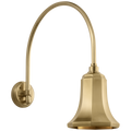 Academy 19.5" Arched Mack Barn Light | Hand-Rubbed Antique Brass | 7.5 | 7.5" Hand-Rubbed Antique Brass Savannah Shade