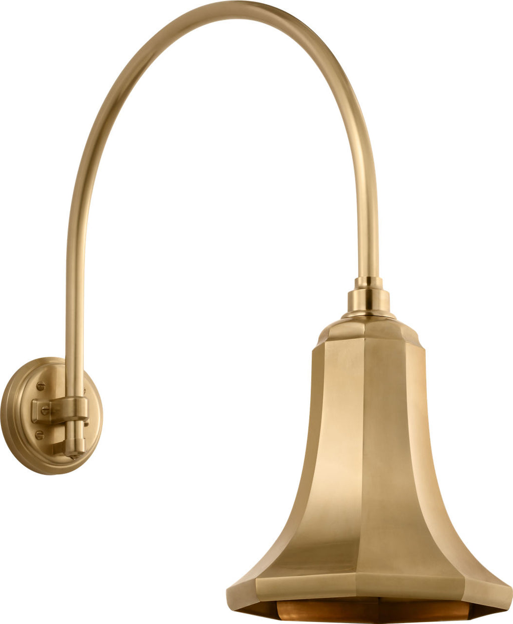 Academy 19.5" Arched Mack Barn Light | Hand-Rubbed Antique Brass | 9.25 | 9.25" Hand-Rubbed Antique Brass Savannah Shade