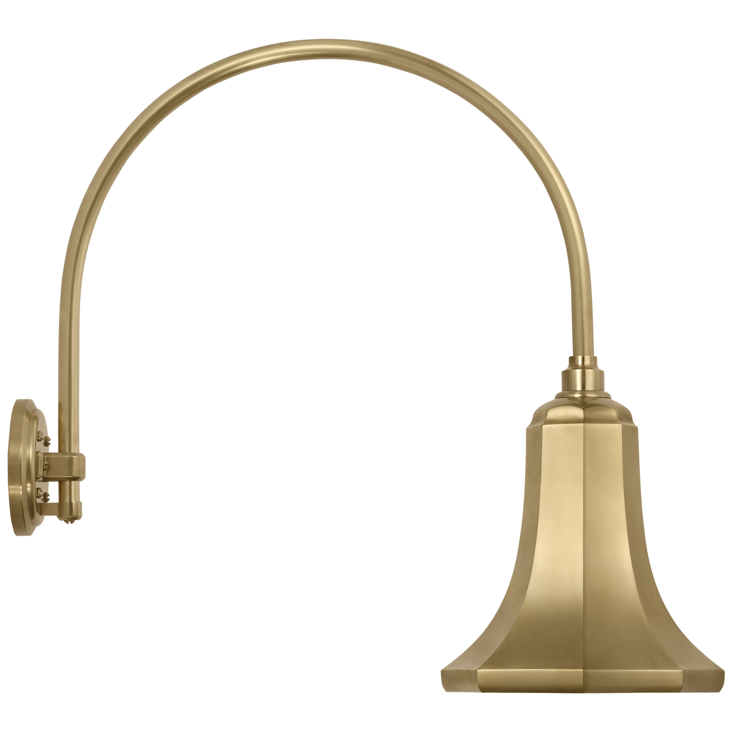 Academy 19.5" Arched Mack Barn Light | Hand-Rubbed Antique Brass | 9.25 | 9.25" Hand-Rubbed Antique Brass Savannah Shade