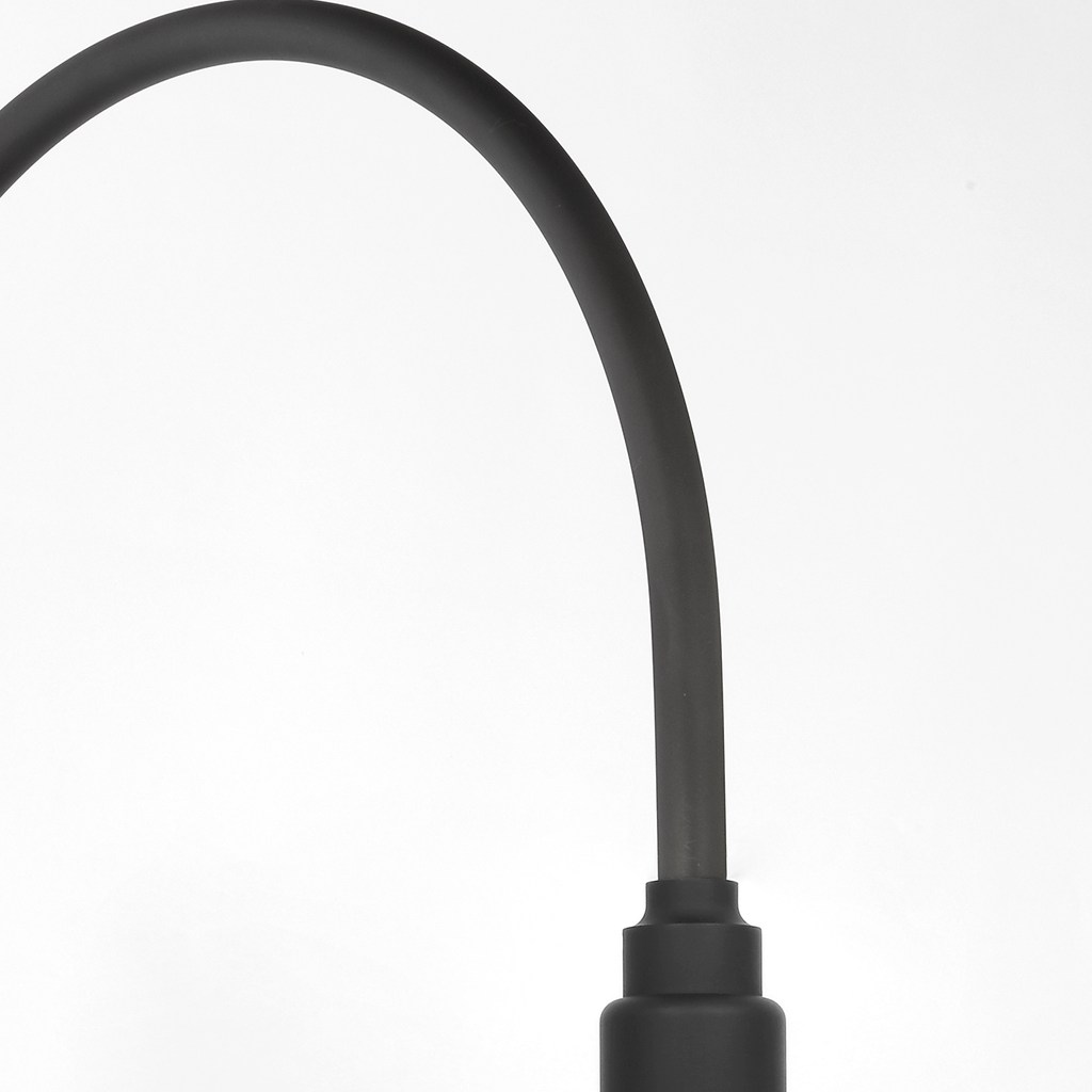 Academy 19.5" Arched Mack Barn Light | Matte Black | 9 | 9" Matte Black Conical Savannah Shade