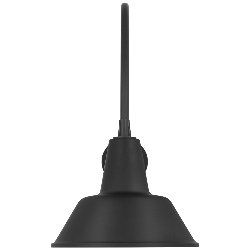 Academy 19.5" Arched Mack Barn Light | Matte Black | 12.5 | 12.5" Matte Black Bowers Shade