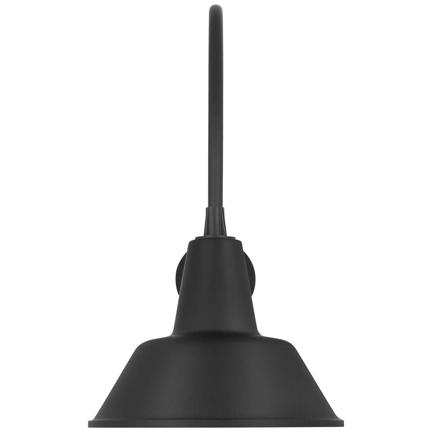 Academy 19.5" Arched Mack Barn Light | Matte Black | 12.5 | 12.5" Matte Black Bowers Shade