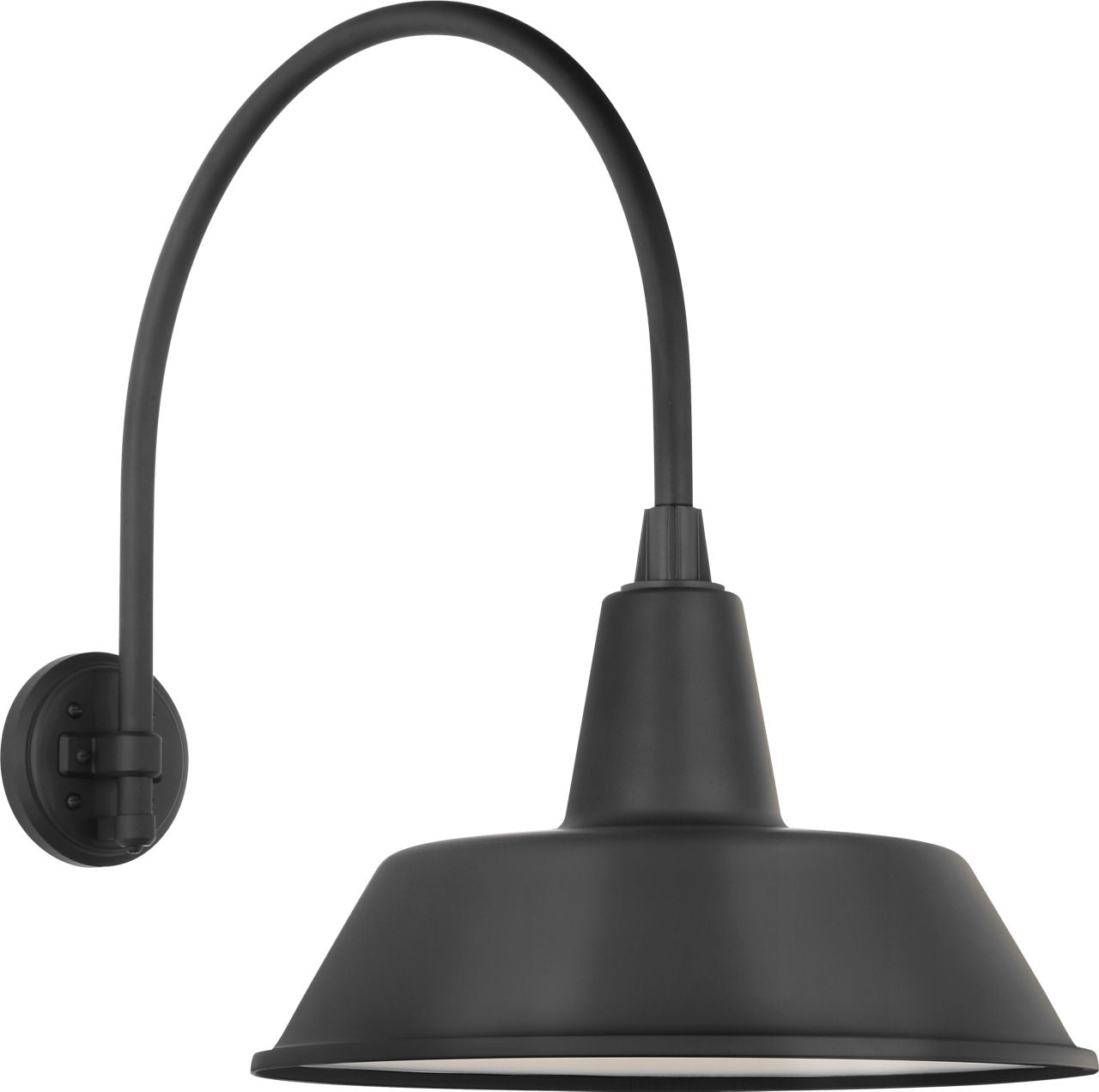Academy 19.5" Arched Mack Barn Light | Matte Black | 16 | 16" Matte Black Bowers Shade