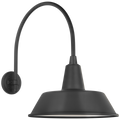Academy 19.5" Arched Mack Barn Light | Matte Black | 16 | 16" Matte Black Bowers Shade