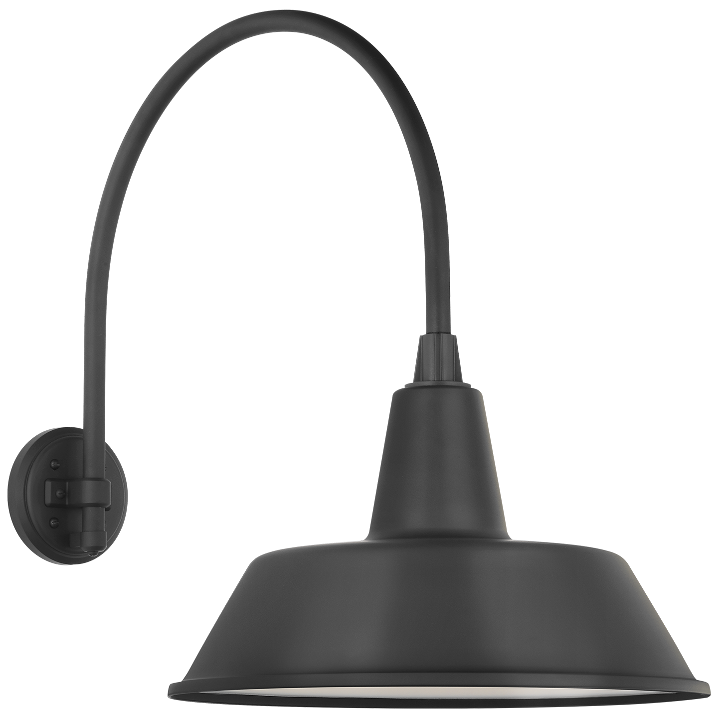 Academy 19.5" Arched Mack Barn Light | Matte Black | 16 | 16" Matte Black Bowers Shade