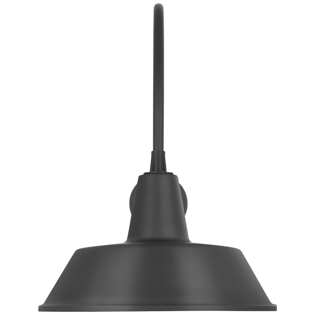Academy 19.5" Arched Mack Barn Light | Matte Black | 16 | 16" Matte Black Bowers Shade