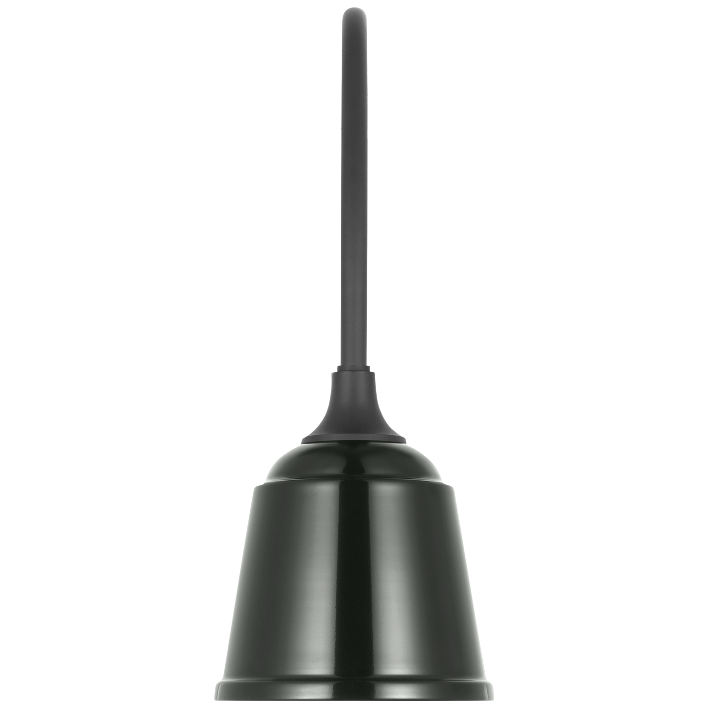 Academy 19.5" Arched Mack Barn Light | Matte Black | 8 | 8" Green Rockhouse Shade