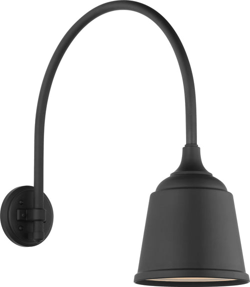 Academy 19.5" Arched Mack Barn Light | Matte Black | 8 | 8" Matte Black Rockhouse Shade