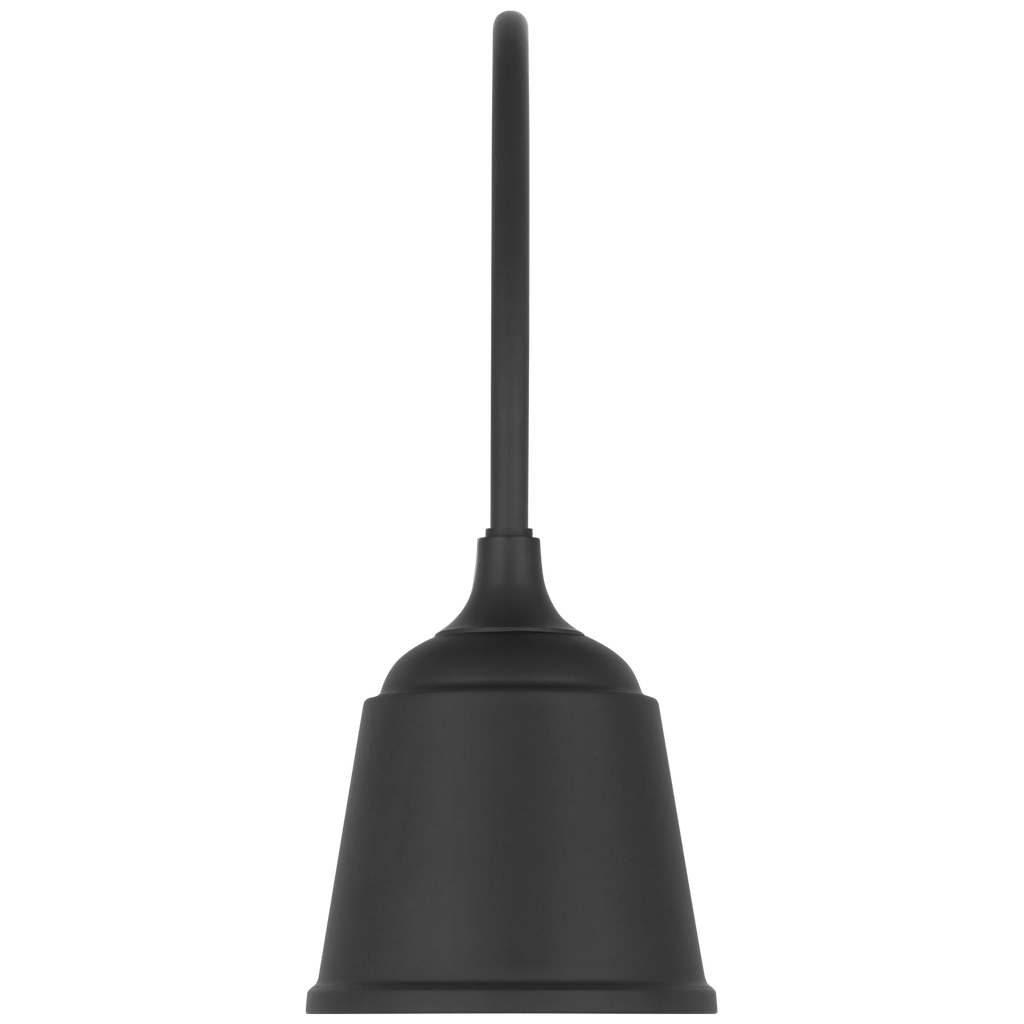 Academy 19.5" Arched Mack Barn Light | Matte Black | 8 | 8" Matte Black Rockhouse Shade