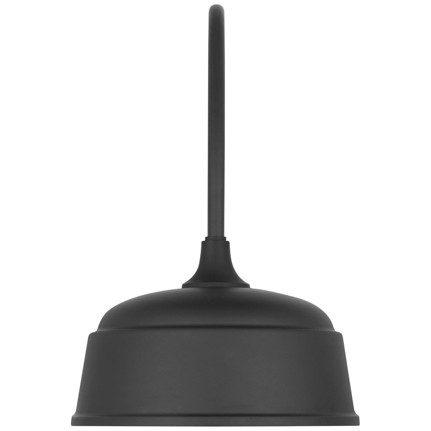 Academy 19.5" Arched Mack Barn Light | Matte Black | 12.5 | 12.5" Matte Black Rockhouse Shade