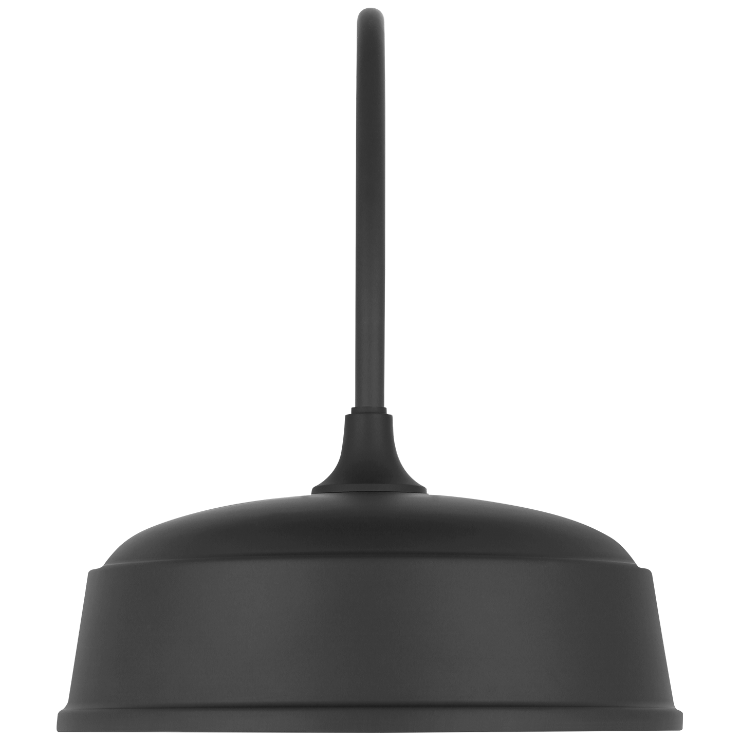 Academy 19.5" Arched Mack Barn Light | Matte Black | 16 | 16" Matte Black Rockhouse Shade