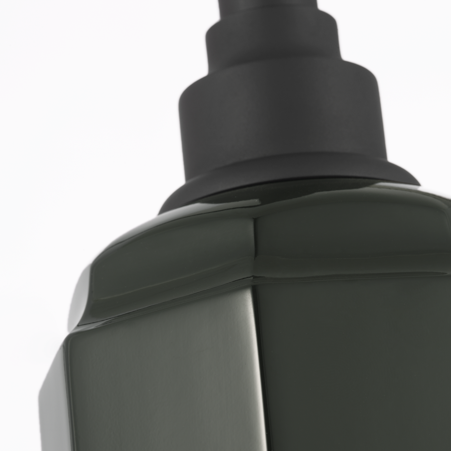 Academy 19.5" Arched Mack Barn Light | Matte Black | 9.25 | 9.25" Green Savannah Shade