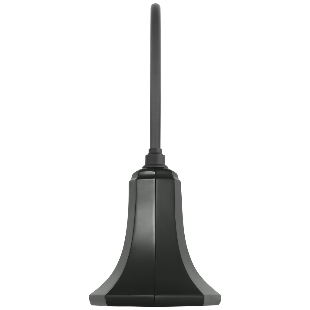 Academy 19.5" Arched Mack Barn Light | Matte Black | 9.25 | 9.25" Green Savannah Shade