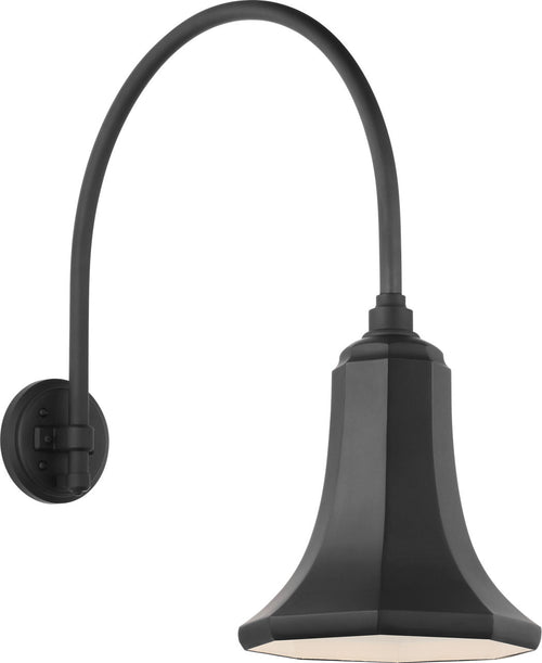 Academy 19.5" Arched Mack Barn Light | Matte Black | 9.25 | 9.25" Matte Black Savannah Shade