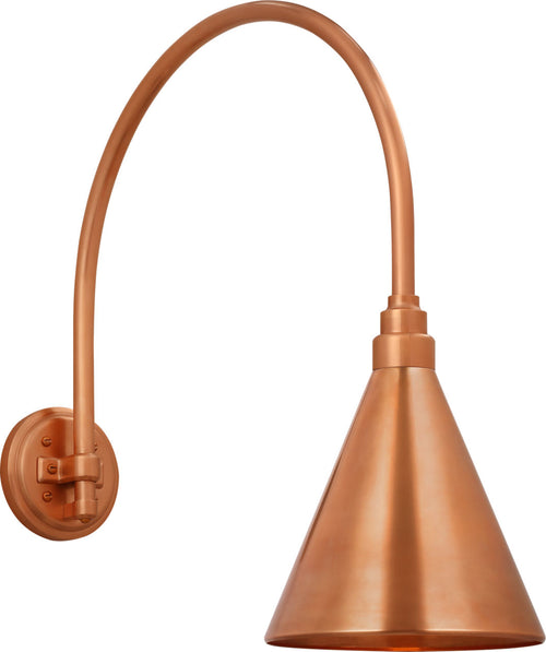 Academy 19.5" Arched Mack Barn Light | Soft Copper | 9\