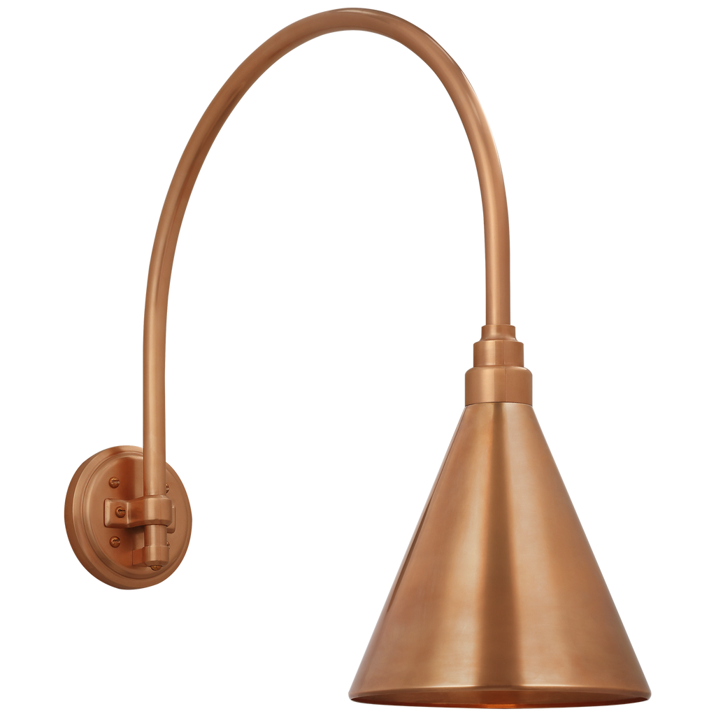 Academy 19.5" Arched Mack Barn Light | Soft Copper | 9\