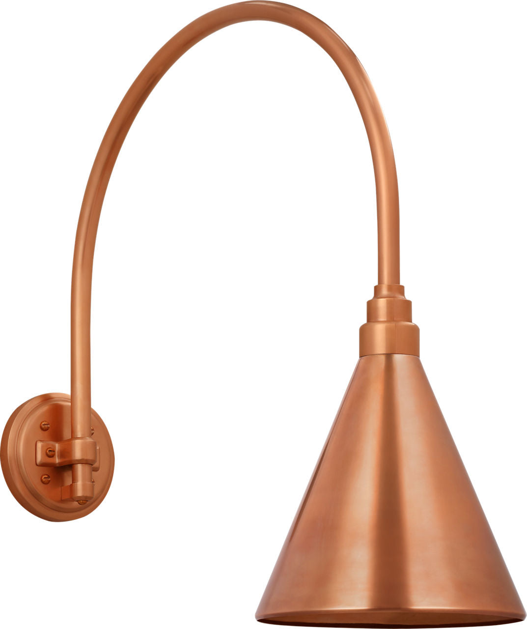 Academy 19.5" Arched Mack Barn Light | Soft Copper | 9\