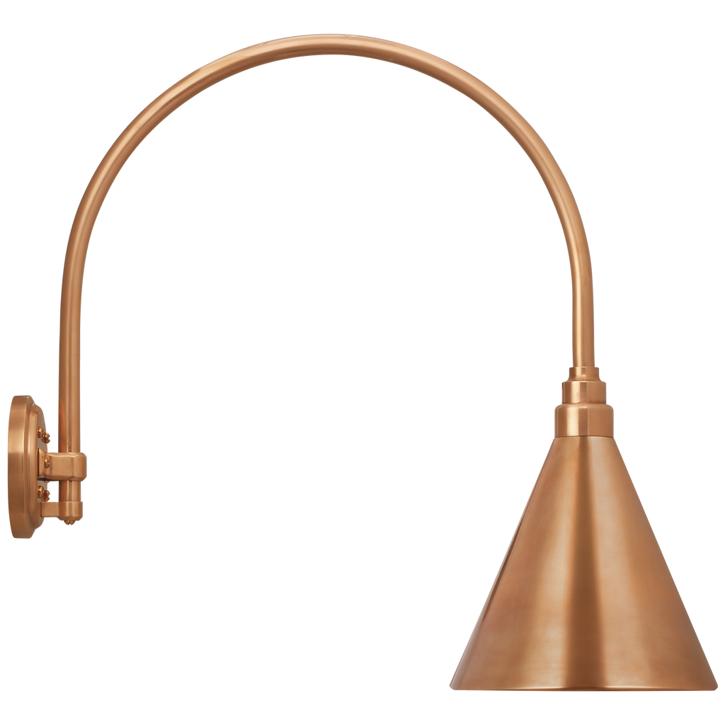 Academy 19.5" Arched Mack Barn Light | Soft Copper | 9\
