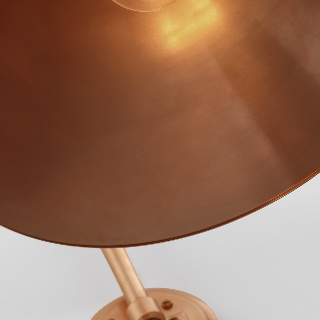 Academy 19.5" Arched Mack Barn Light | Soft Copper | 12.5 | 12.5" Soft Copper Conical Savannah Shade