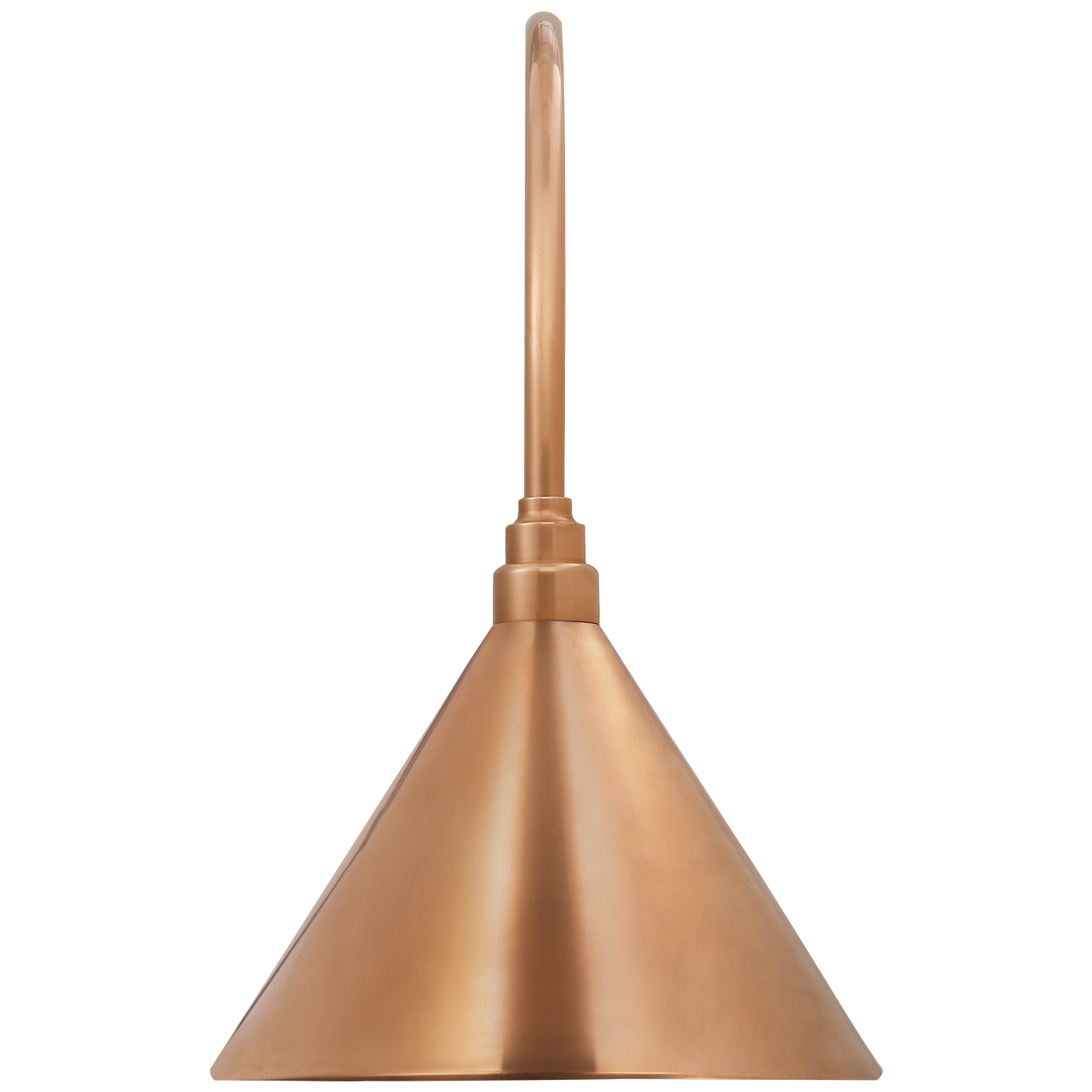 Academy 19.5" Arched Mack Barn Light | Soft Copper | 12.5 | 12.5" Soft Copper Conical Savannah Shade
