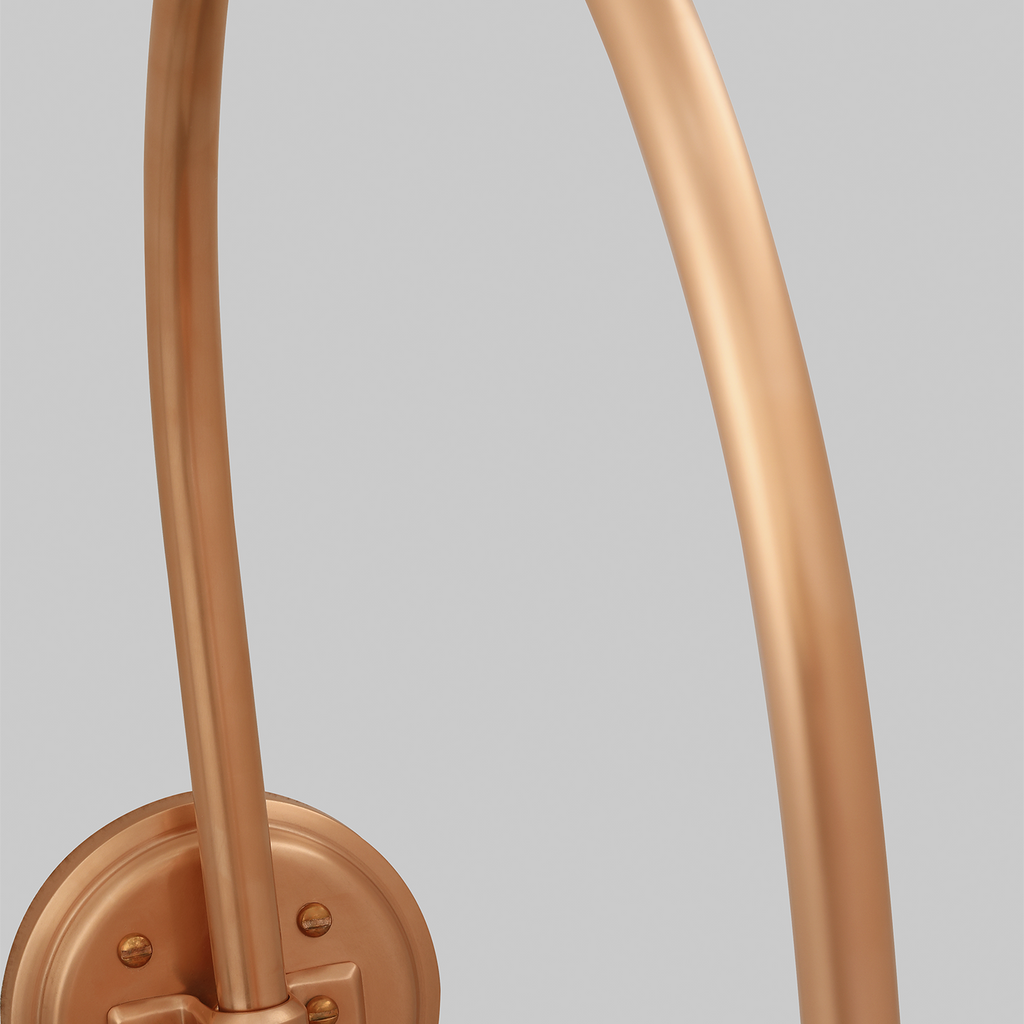 Academy 19.5" Arched Mack Barn Light | Soft Copper | 12.5 | 12.5" Soft Copper Bowers Shade