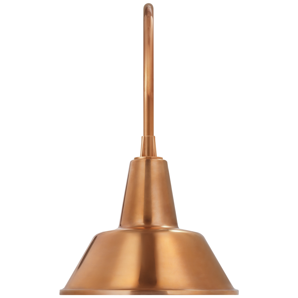 Academy 19.5" Arched Mack Barn Light | Soft Copper | 12.5 | 12.5" Soft Copper Bowers Shade