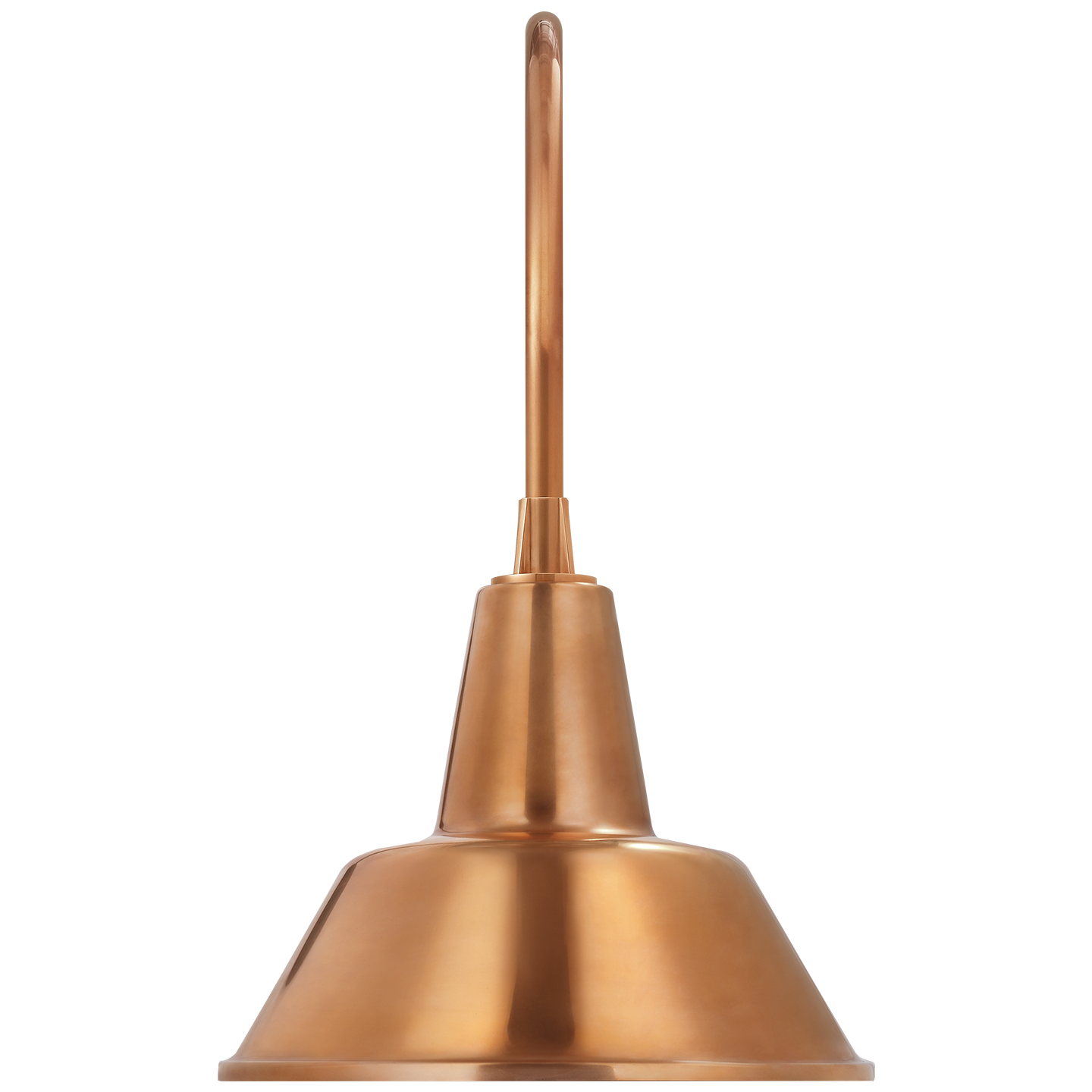 Academy 19.5" Arched Mack Barn Light | Soft Copper | 12.5 | 12.5" Soft Copper Bowers Shade