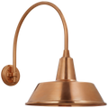 Academy 19.5" Arched Mack Barn Light | Soft Copper | 16 | 16" Soft Copper Bowers Shade