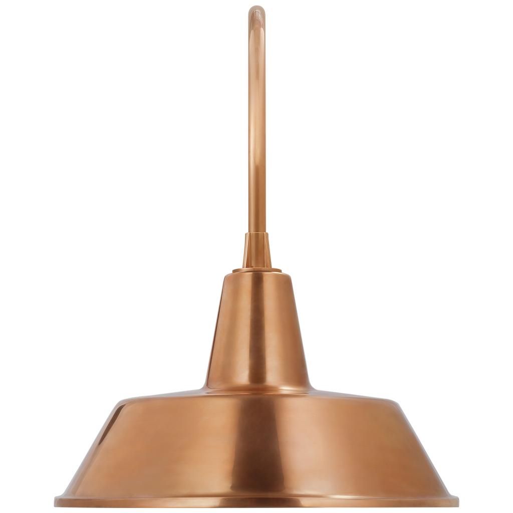 Academy 19.5" Arched Mack Barn Light | Soft Copper | 16 | 16" Soft Copper Bowers Shade