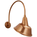 Academy 19.5" Arched Mack Barn Light | Soft Copper | 12.5 | 12.5" Soft Copper Tilted Bowers Shade