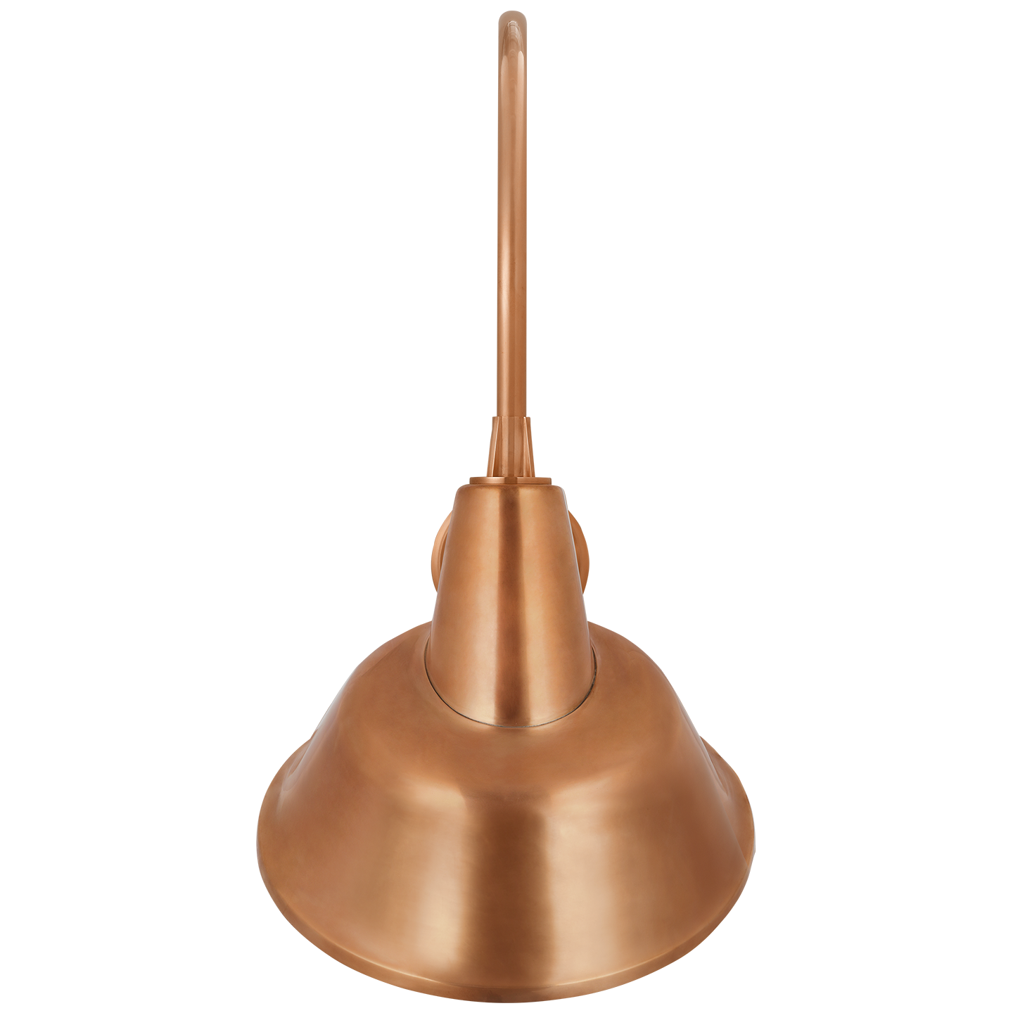 Academy 19.5" Arched Mack Barn Light | Soft Copper | 12.5 | 12.5" Soft Copper Tilted Bowers Shade
