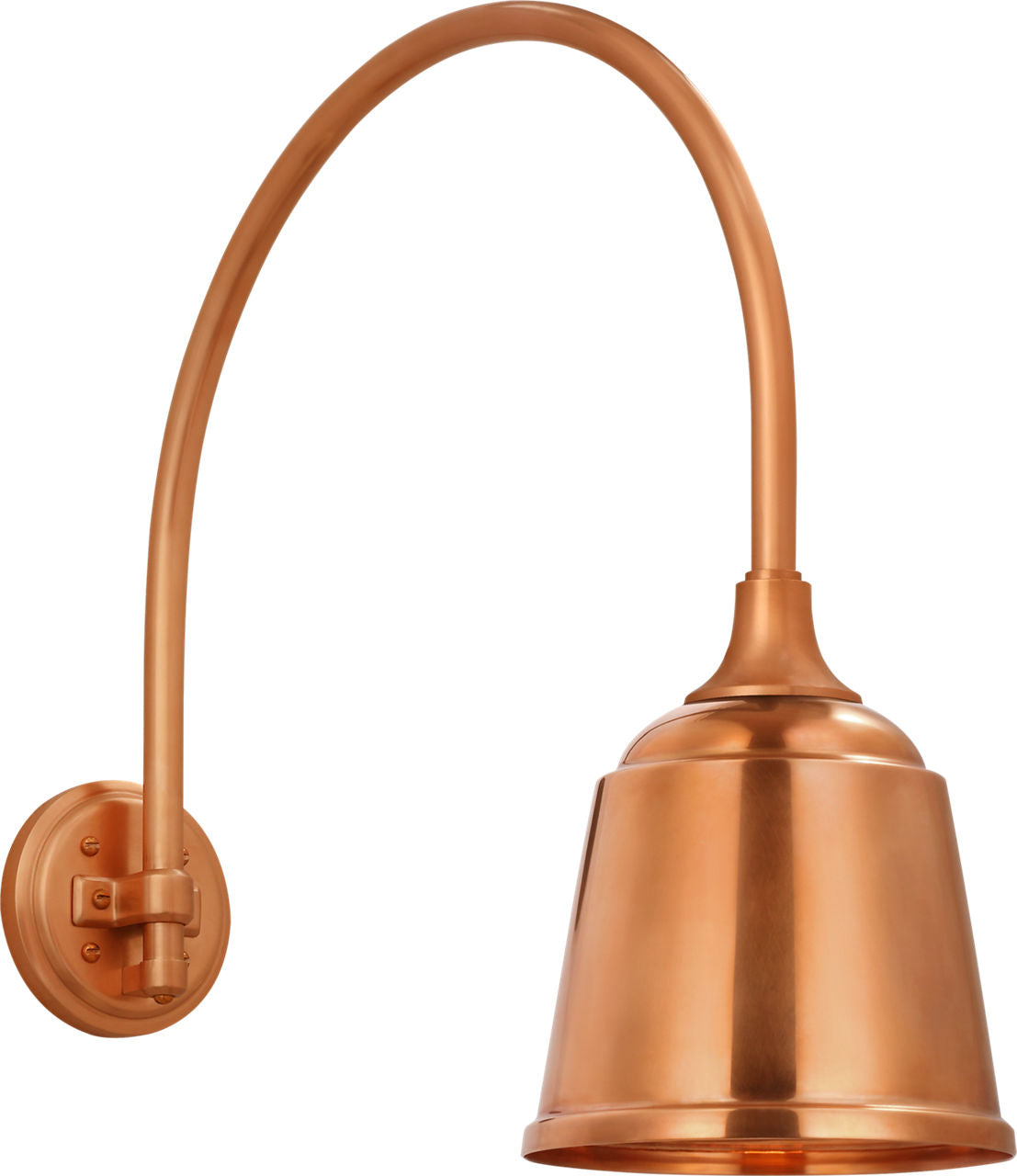 Academy 19.5" Arched Mack Barn Light | Soft Copper | 8\