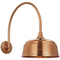 Academy 19.5" Arched Mack Barn Light | Soft Copper | 12.5 | 12.5" Soft Copper Rockhouse Shade