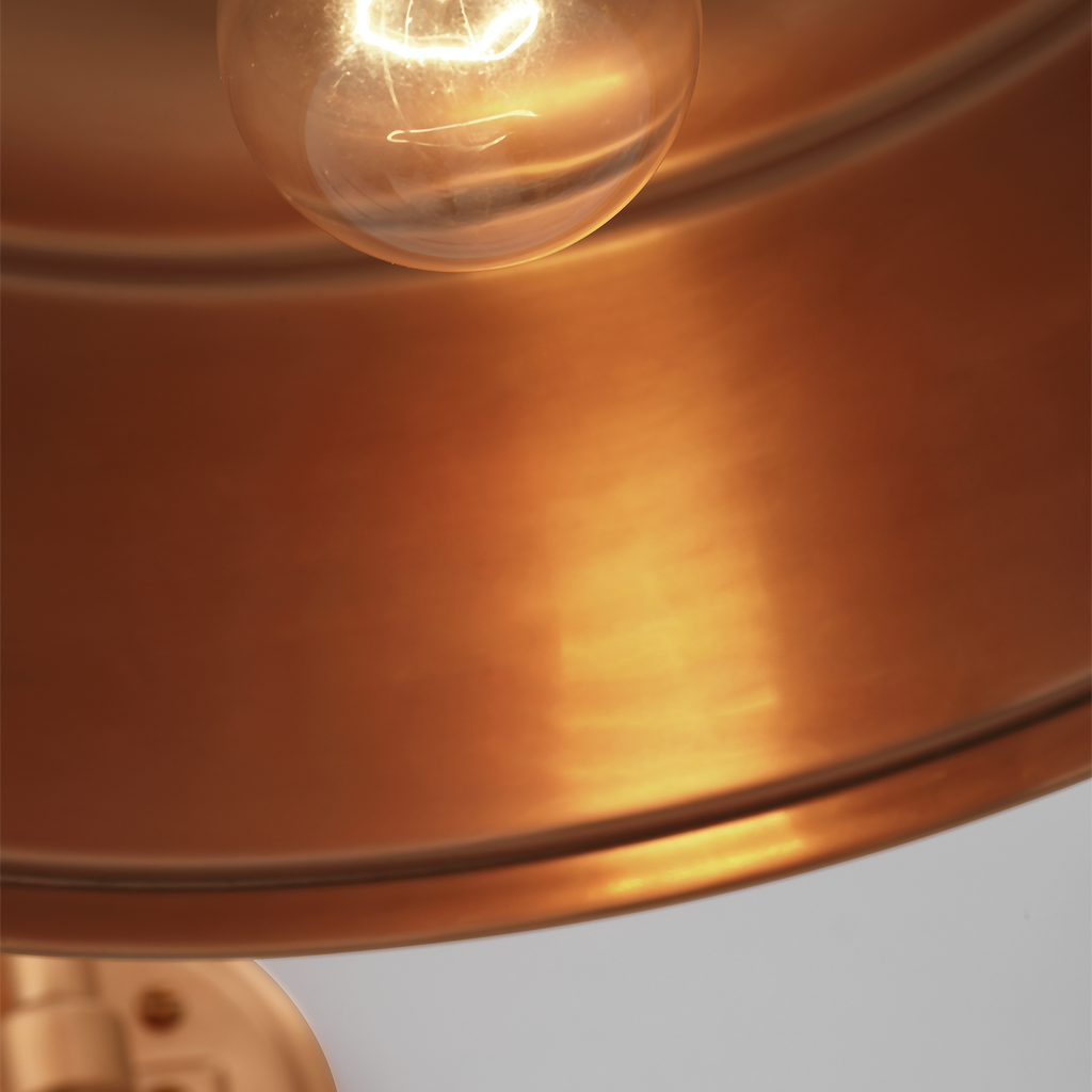 Academy 19.5" Arched Mack Barn Light | Soft Copper | 12.5 | 12.5" Soft Copper Rockhouse Shade