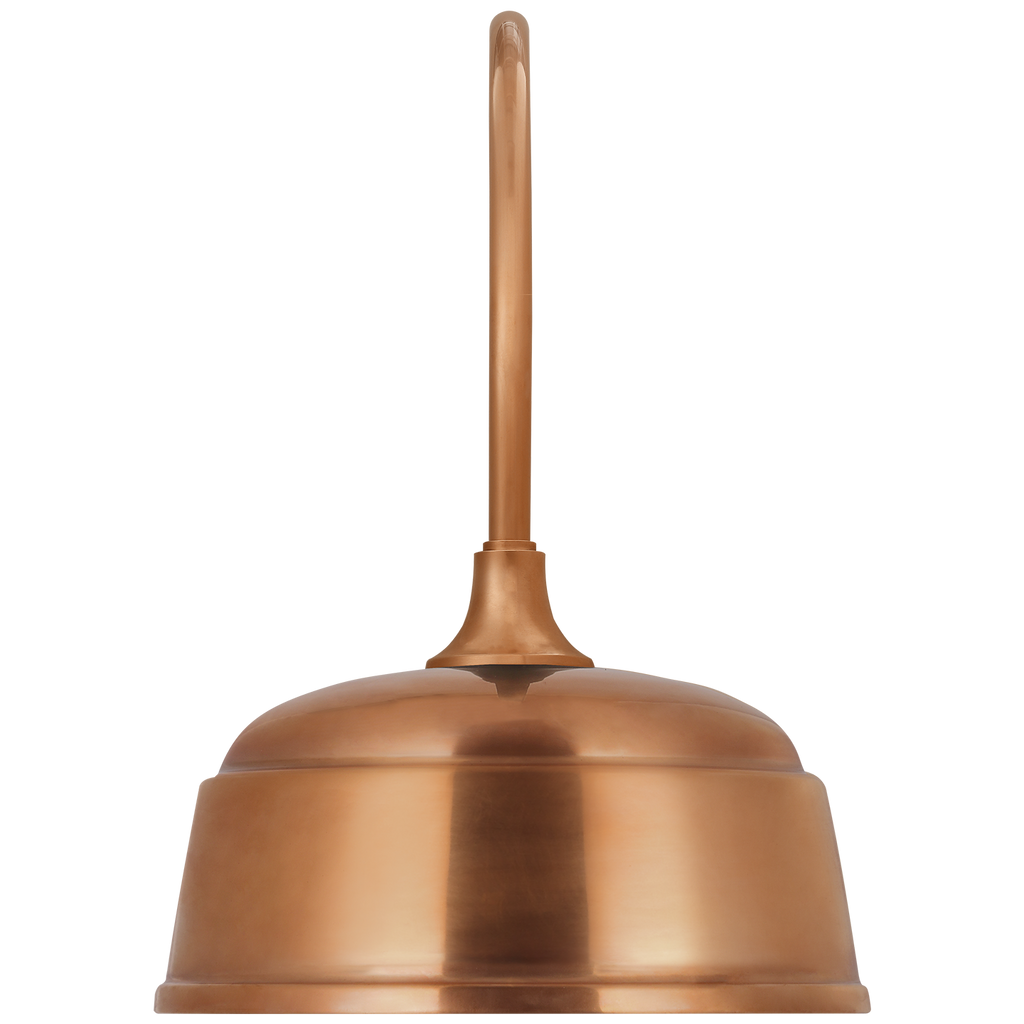 Academy 19.5" Arched Mack Barn Light | Soft Copper | 12.5 | 12.5" Soft Copper Rockhouse Shade
