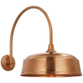 Academy 19.5" Arched Mack Barn Light | Soft Copper | 16 | 16" Soft Copper Rockhouse Shade