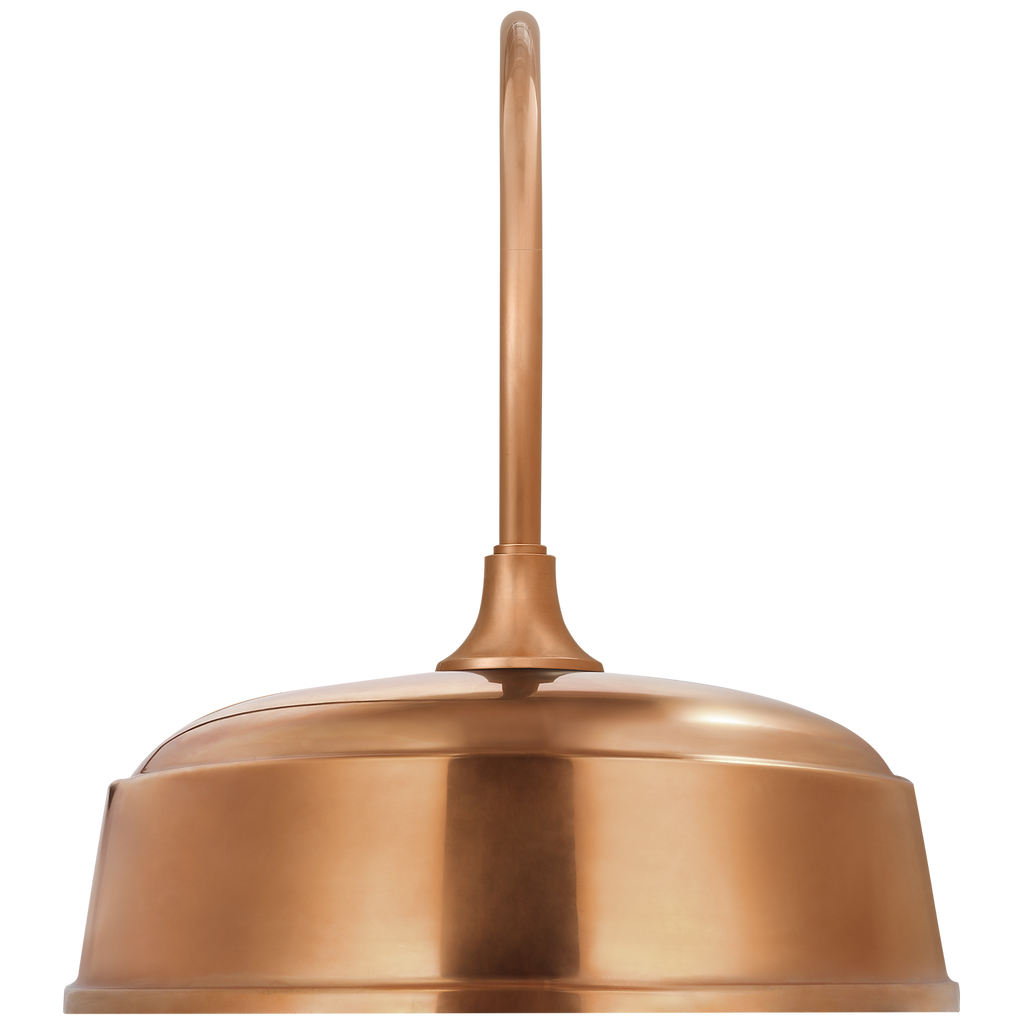 Academy 19.5" Arched Mack Barn Light | Soft Copper | 16 | 16" Soft Copper Rockhouse Shade