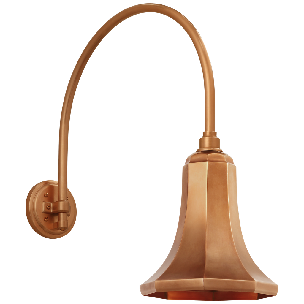 Academy 19.5" Arched Mack Barn Light | Soft Copper | 9.25\
