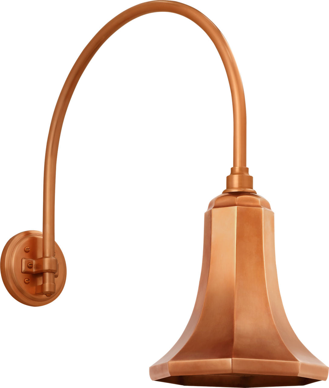 Academy 19.5" Arched Mack Barn Light | Soft Copper | 9.25\