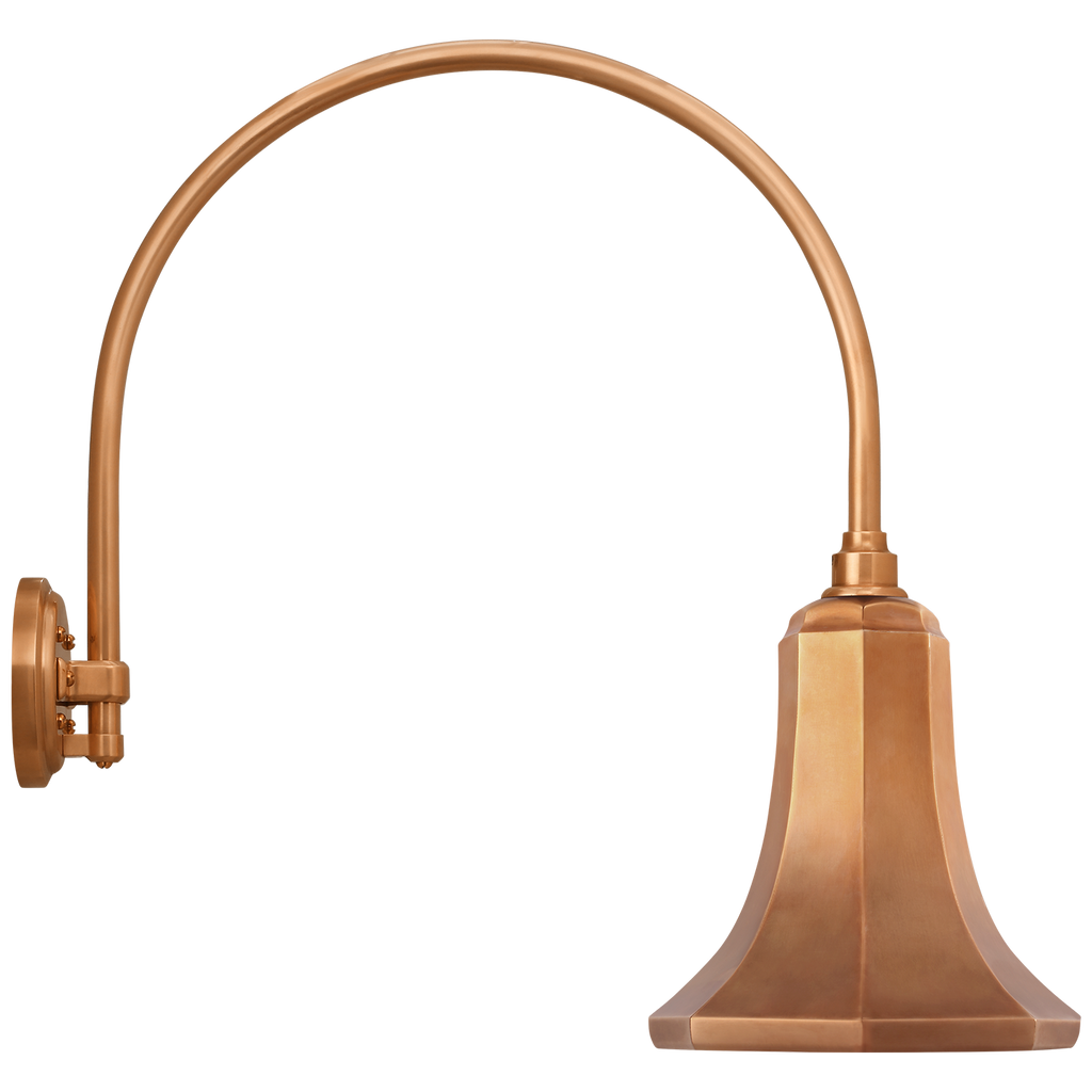 Academy 19.5" Arched Mack Barn Light | Soft Copper | 9.25\