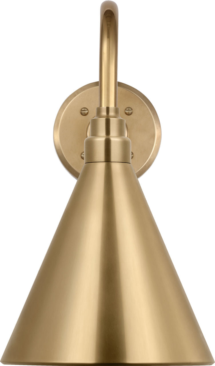 Academy 11" Flynn Barn Light | Hand-Rubbed Antique Brass | 9 | 9" Hand-Rubbed Antique Brass Conical Savannah Shade